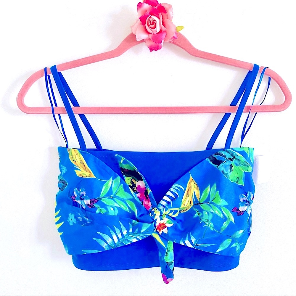 💕Pretty Blue Bralette Crop Top SZ M